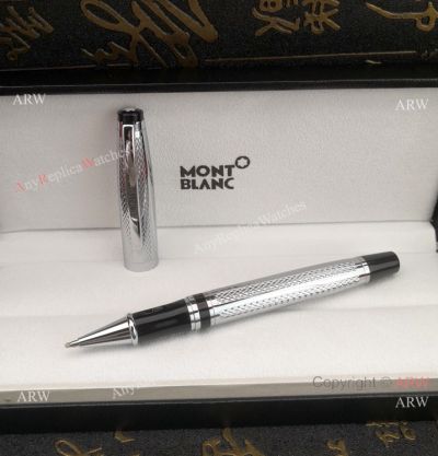 Wholesale Replica Mont Blanc Rollerball / Writers Edition Silver Steel Rollerball